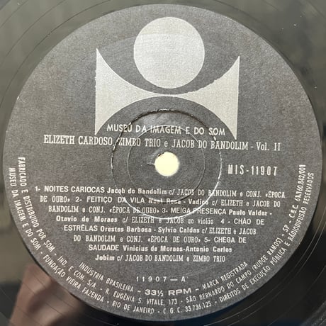 Elizeth Cardoso, Zimbo Trio, Jacob Do Bandolim / Vol.Ⅱ