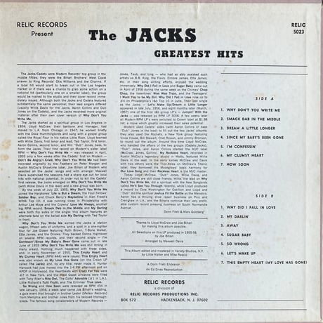 The Jacks / Greatest Hits