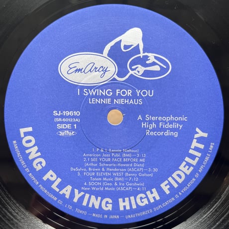 Lenny Niehaus / I Swing For You