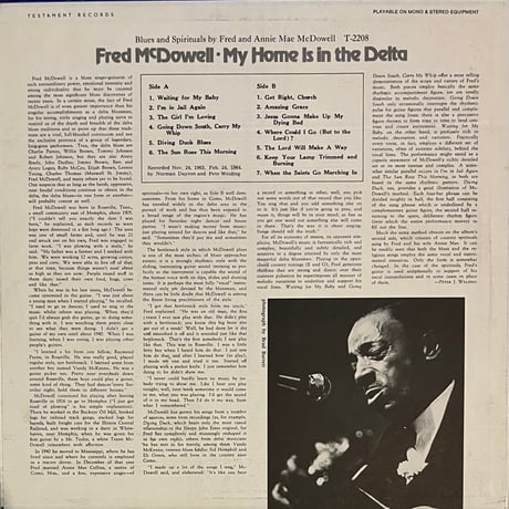 Fred McDwell / My Home Is In The Delta