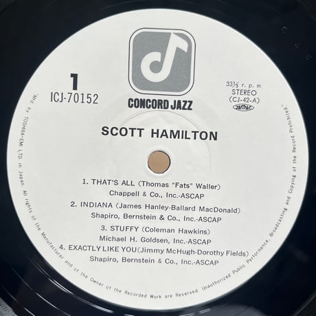 Scott Hamilton / Scott Hamilton Is A Good Wind Who Is Blowing Us No Nail