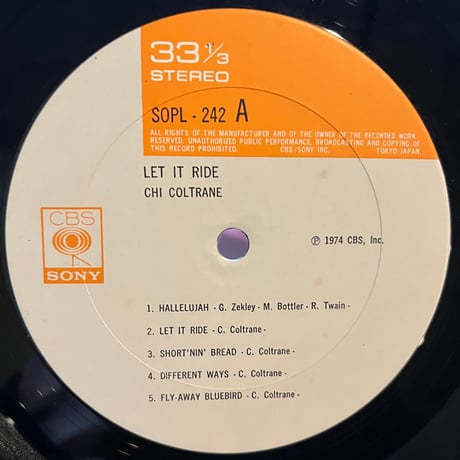 Chi Coltrane / Let It Ride
