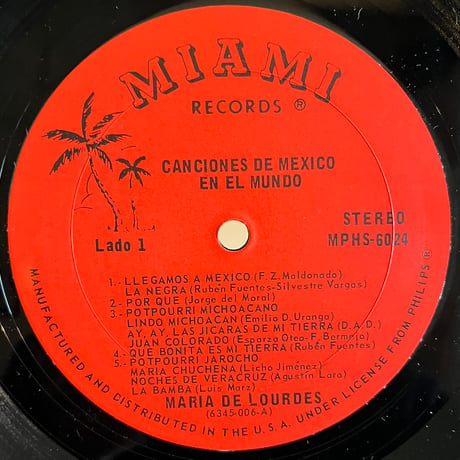 Maria De Lourdes / Canciones De Mexico En El Mundo