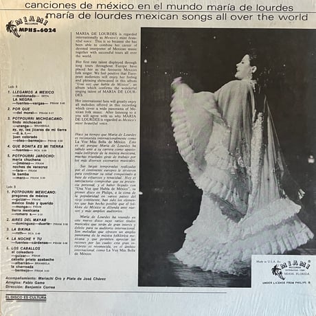 Maria De Lourdes / Canciones De Mexico En El Mundo