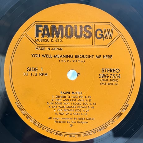 Ralph McTell / You Well-Meaning Brought Me Here