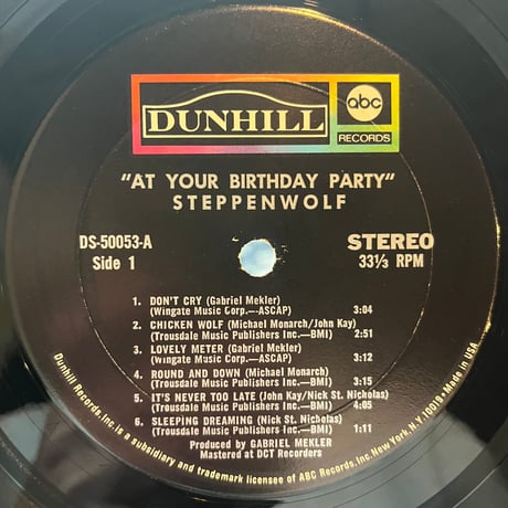 Steppenwolf / At Your Birthday Party