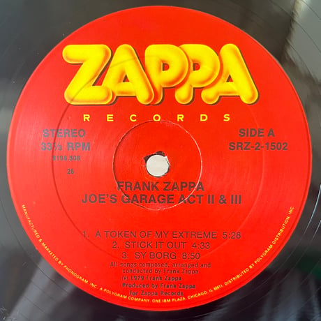 Frank Zappa / Joe’s Garage Acts II & III