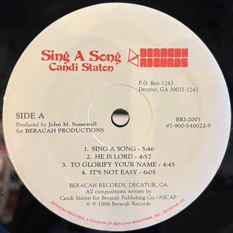 Candi Staton / Sing A Song