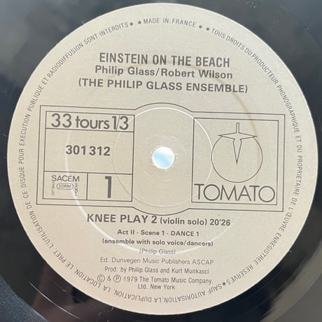 Philip Glass, Robert Wilson / Einstein On The Beach