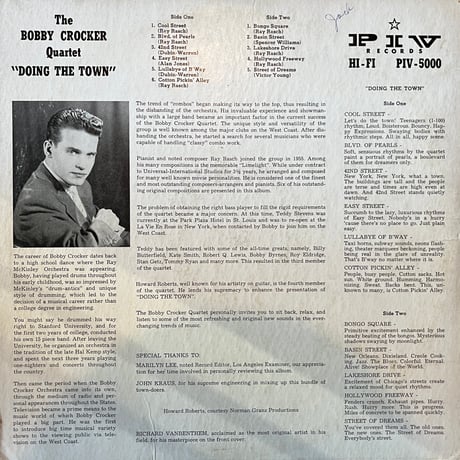 Bobby Crocker Quartet / Doing The Town