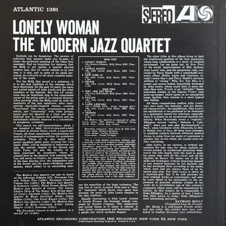 The Modern Jazz Quartet / Lonely Woman