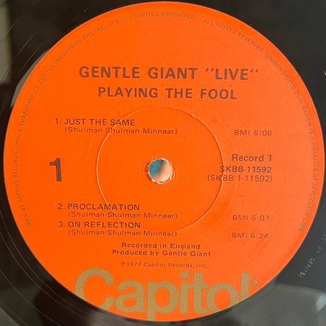 Gentle Giant / Playing The Fool