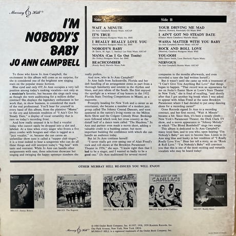 Jo Ann Campbell / I’m Nobody’s Baby