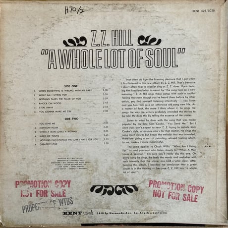 Z.Z.Hill / A Whole Lot Of Soul