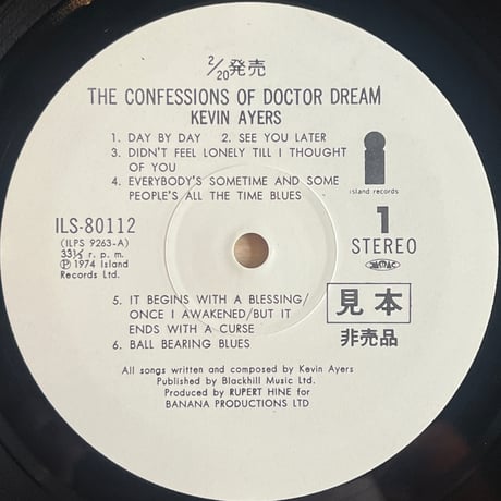 Kevin Ayers / The Confessions Of Dr. Dream And Other Stories