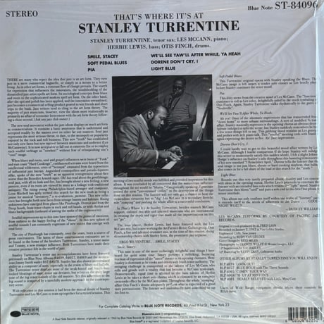 Stanley Turrentine / That's Where It's At
