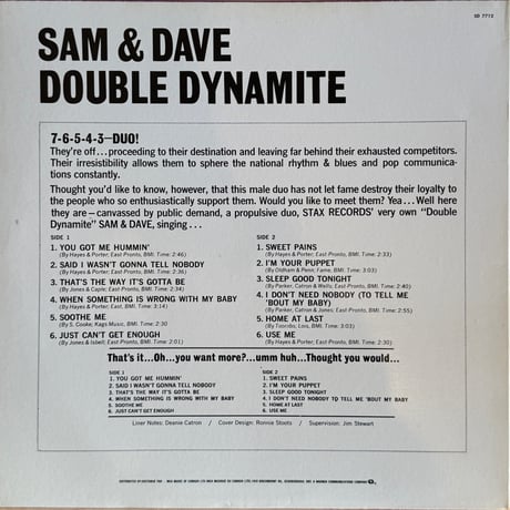 Sam & Dave / Double Dynamite