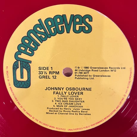 Johny Osbourne / Fally Lover