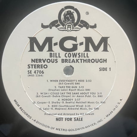 Bill Cowsill / Nervous Breakthrogh