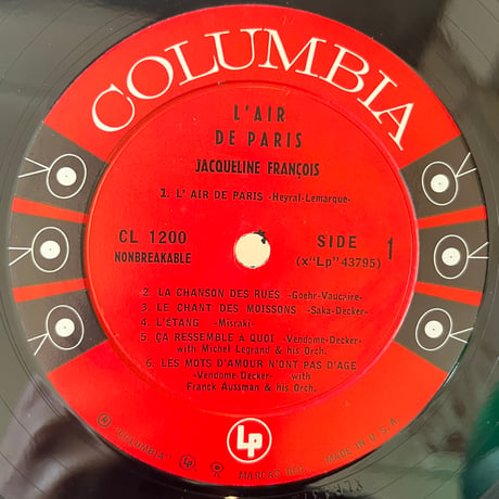 Jacqueline François / L’air De Paris
