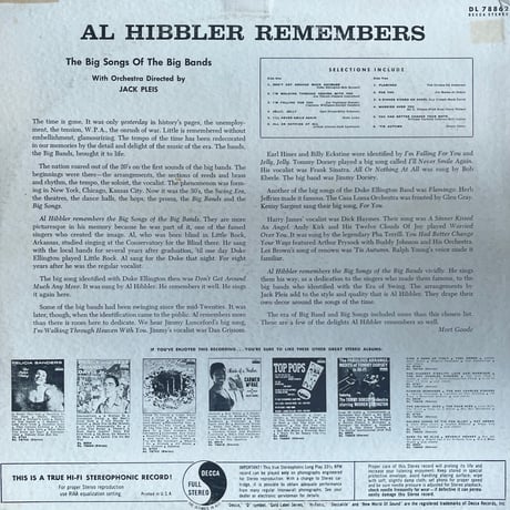Al Hibbler / Al Hibbler Remembers