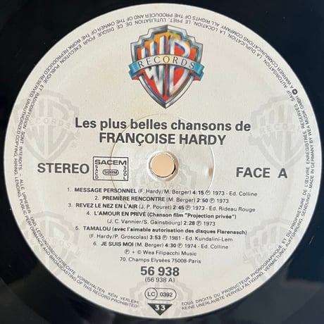 Françoise Hardy  / Les Plus Belles Chansons De Françoise Hardy