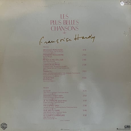 Françoise Hardy  / Les Plus Belles Chansons De Françoise Hardy