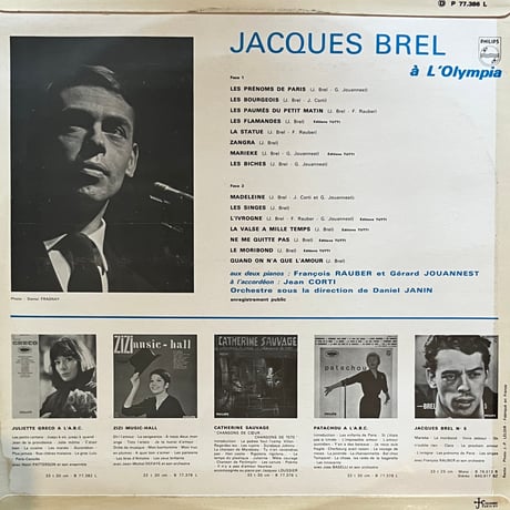 Jacques Brel / Enregistrement Public à l'Olympia