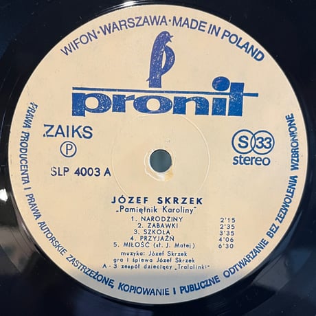 Józef Skrzek / Pamiętnik Karoliny