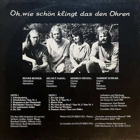 Kulturbeutel / Oh, Wie Shön Klingt Das Den Ohren