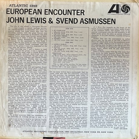 John Lewis & Svend Asmussen / European Encounter