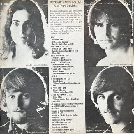 Underground Sunshine / Let There Be Light