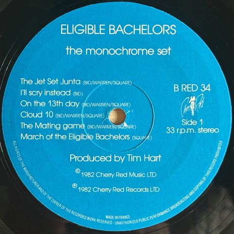 The Monochrome Set / Eligible Bachelors