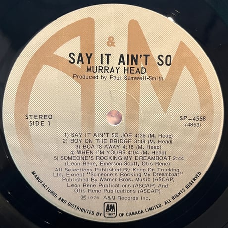 Murray Head / Say It Ain’t So