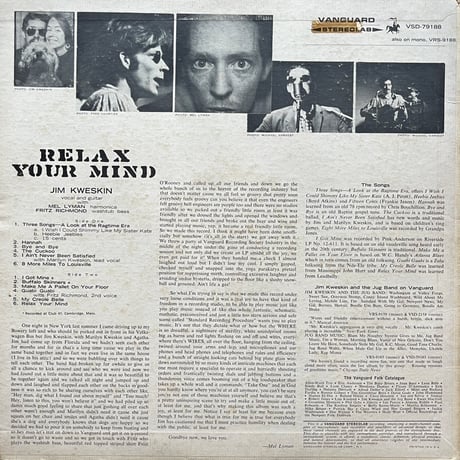 Jim Kweskin / Relax Your Mind