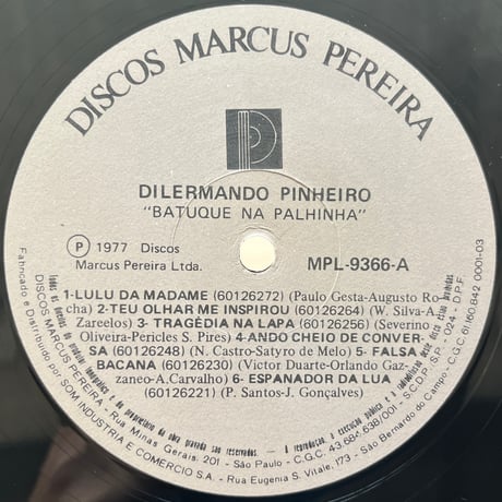 Dilermando Pinheiro / Batuque Na Palhinha