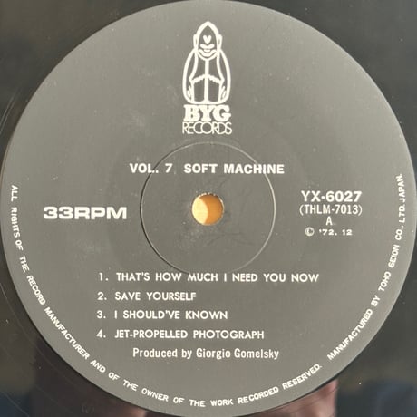 Soft Machine / Faces And Place Vol.7