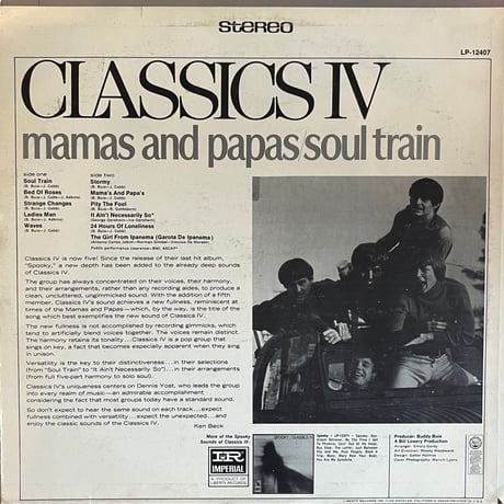 Mamas And Papas / Soul Train - Classics Ⅳ