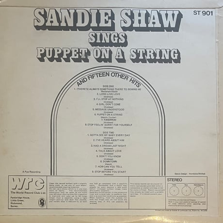 Sandie Shaw / Sandie Shaw Sings Puppet On A Stering And 15 Other Hits