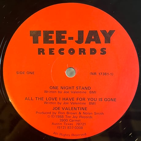 Joe Valentine / One Night Stand