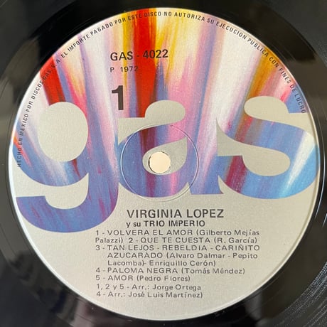 Virginia López Y Su Trio Imperio / Retorno Triunfal De Virginia López