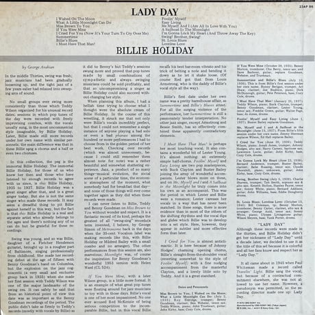 Billie Holiday / Lady Day