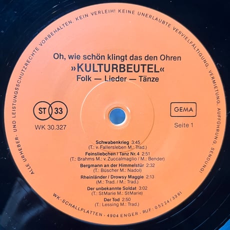 Kulturbeutel / Oh, Wie Shön Klingt Das Den Ohren