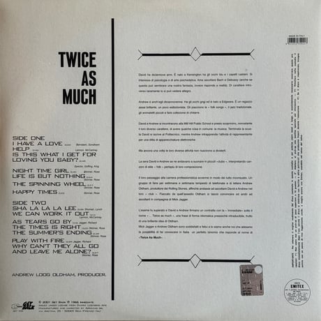 Twice As Much / Own Up