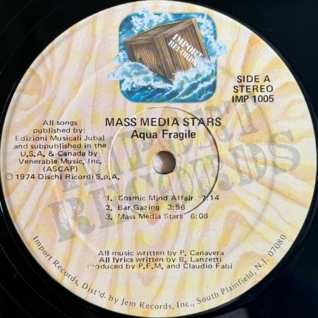 Acqua Fragile / Mass・Media Stars