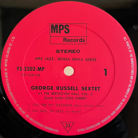 George Russel Sextet / At Beethoven Hall Ⅱ Guest Don Cherry