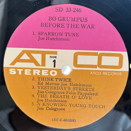 Bo Grumpus / Before The War