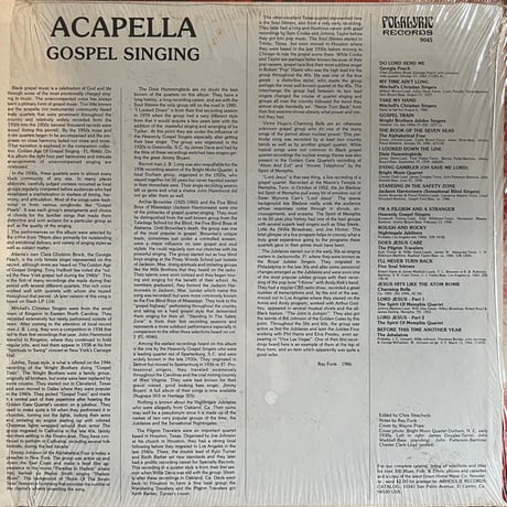 V.A. / A Cappella Gospel Singing