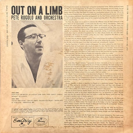 Pete Rugolo And His All Stars / Out On A Limb