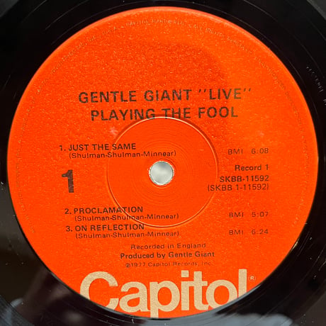 Gentle Giant / Playing The Fool